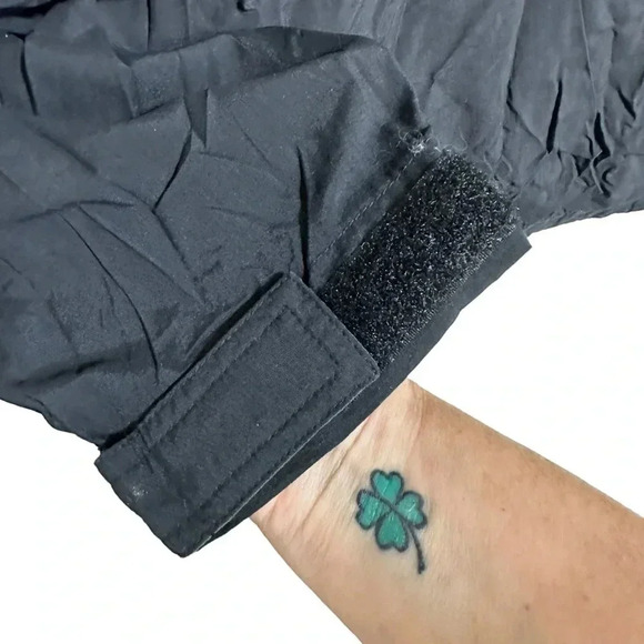 Timberland weather XL black + green nylon pull on wind breaker jacket - Picture 4 of 7